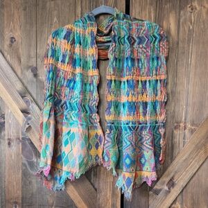 🔸️5/$25🔸️Colorful Geometric Patterned Scarf